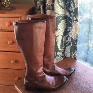 Frye Chestnut Leather Boots